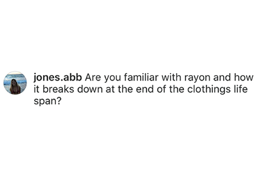 What is rayon and how does it break down?